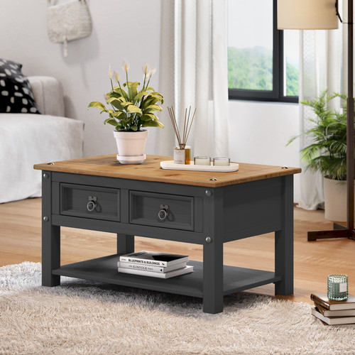Corona coffee table charcoal - coffee,