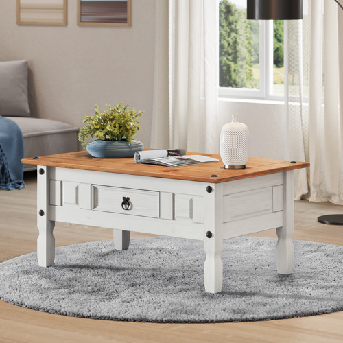 Corona coffee table - table, white