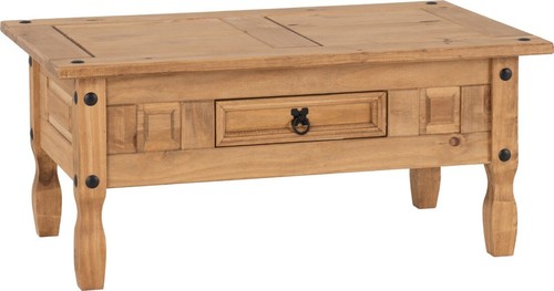 Distressed waxed solid pine - waxed,